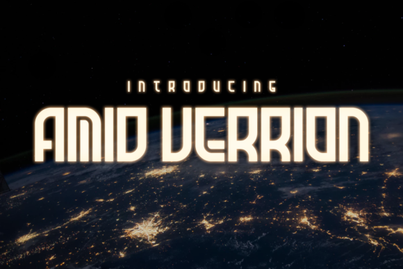 Amid Verrion: A Display Font for Creative Crafters