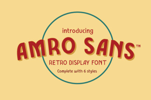 Amro Sans Family: A Retro Typeface for Digital Branding
