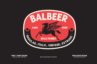 Balbeer: A Vintage Grunge Font for Bold Branding