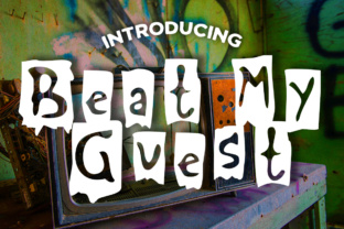 Beat My Guest Font for Editorial Design and Content Creation