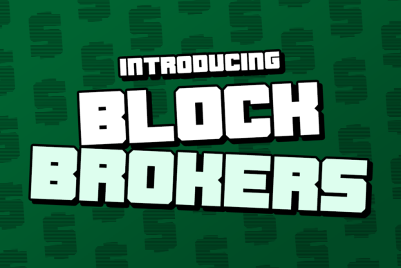 Blockbroker: A Display Font That Elevates Digital Branding