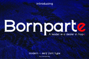 Bornparte: A Serif Font with Character for Handmade Creations