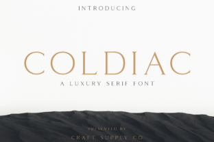 Coldiac Serif Font for Handmade Creations