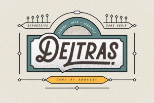 Deltras: A Modern Handmade Typeface for Web Design