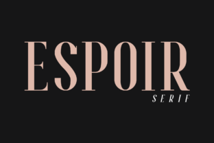 Discovering Espoir: A Modern Serif Font for Branding