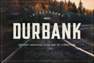 Durbank: A Retro Industrial Font for Modern Editorial Design