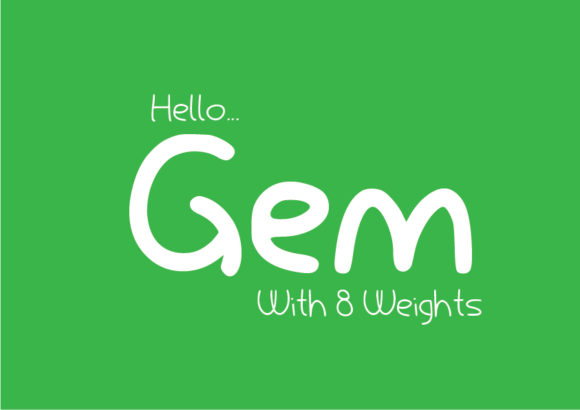 Gem: A Playful Sans Serif Font for Editorial Design