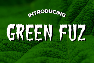 Green Fuz: A Gruesome Font for Bold Web Design