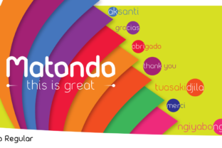 Matondo Regular for Web Design: A Modern Sans Serif Font