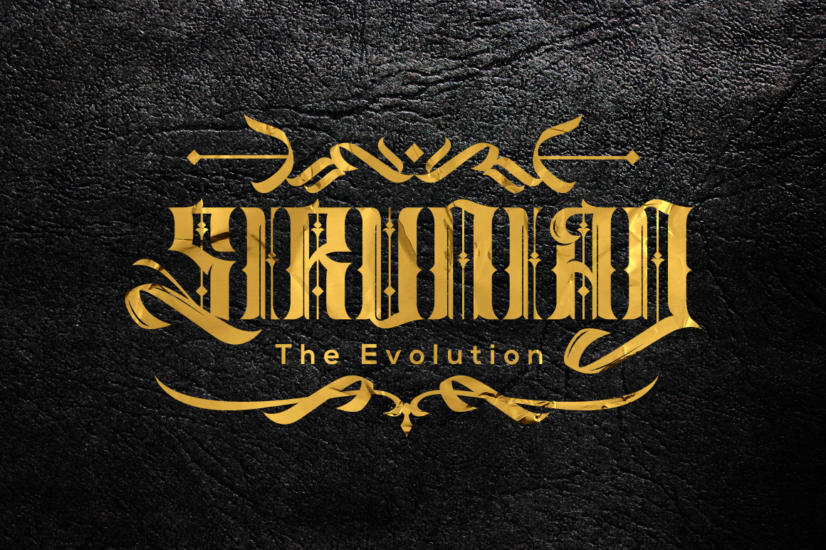 Sirunian Font for Gothic Branding Projects