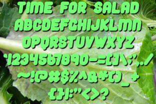 Time for Salad Font for Handmade Creations